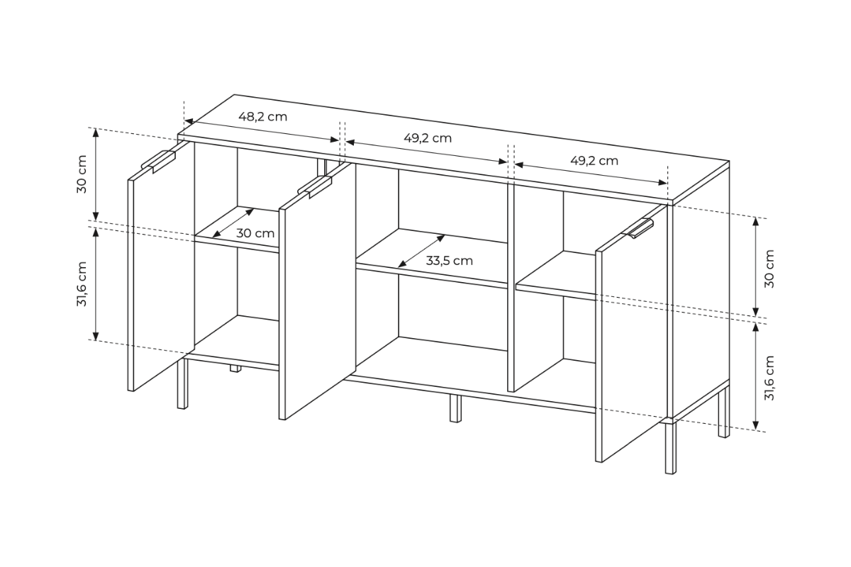 LARS kommode 153 3D