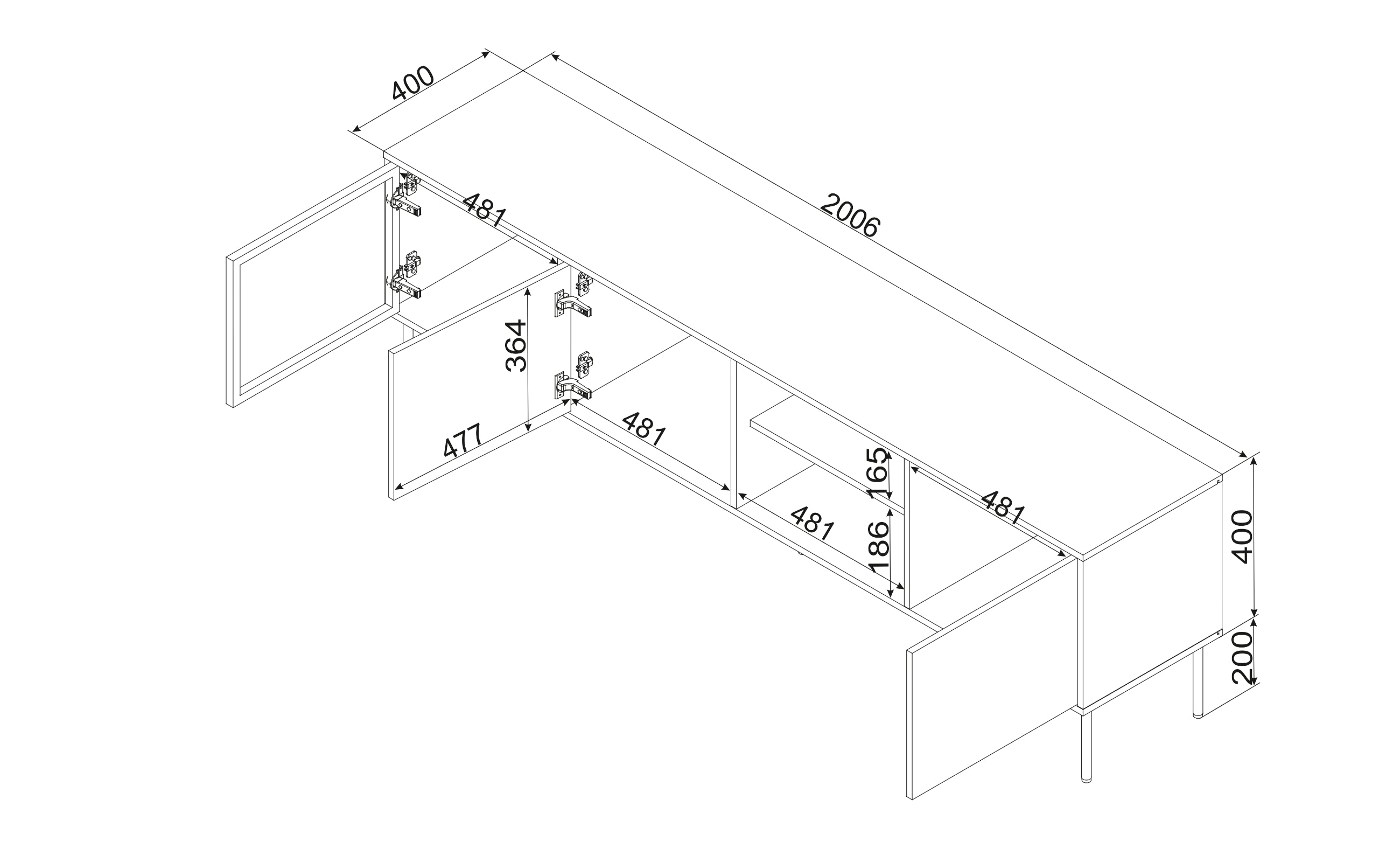 DOMI 200 Tv-bord