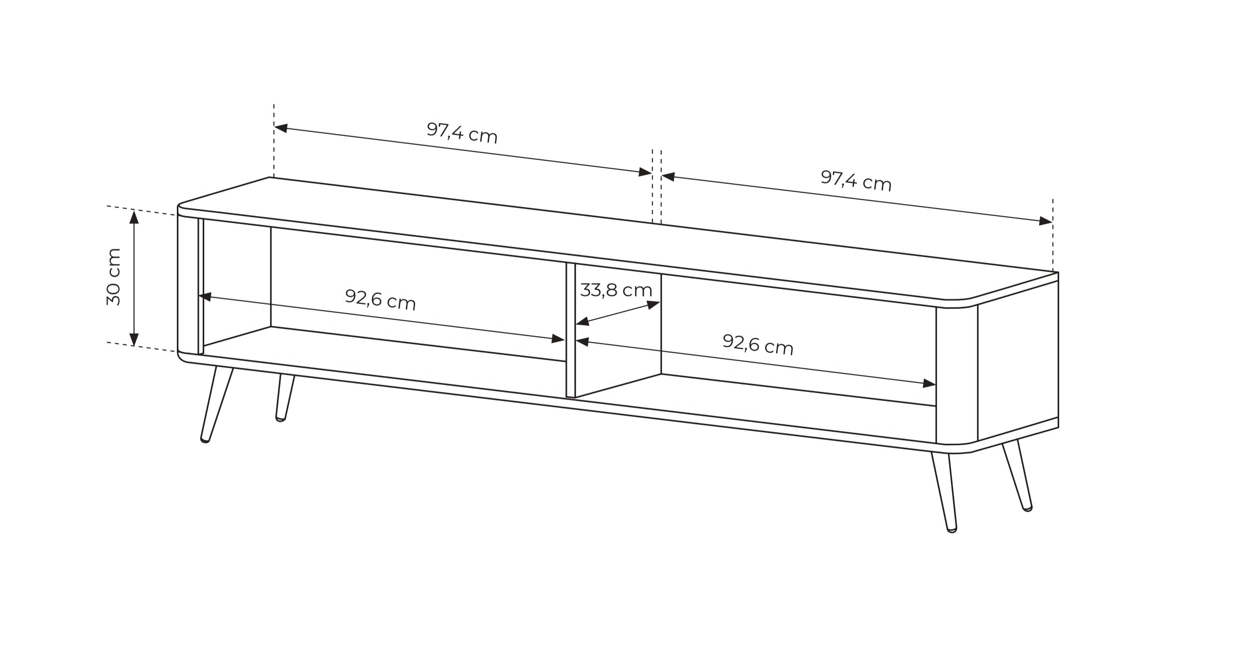 LANTE 200 Tv-bord
