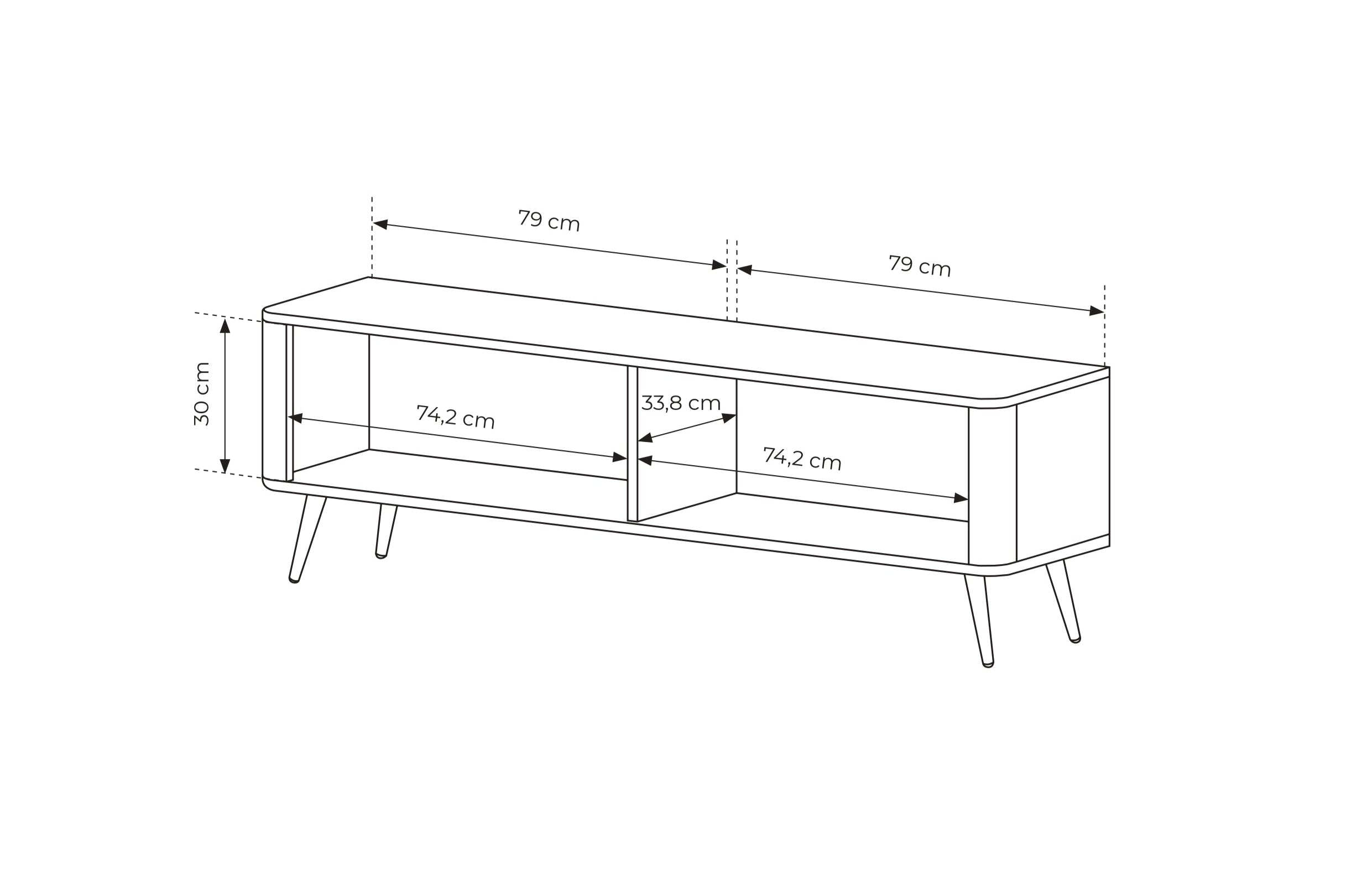 LANTE 163 Tv-bord