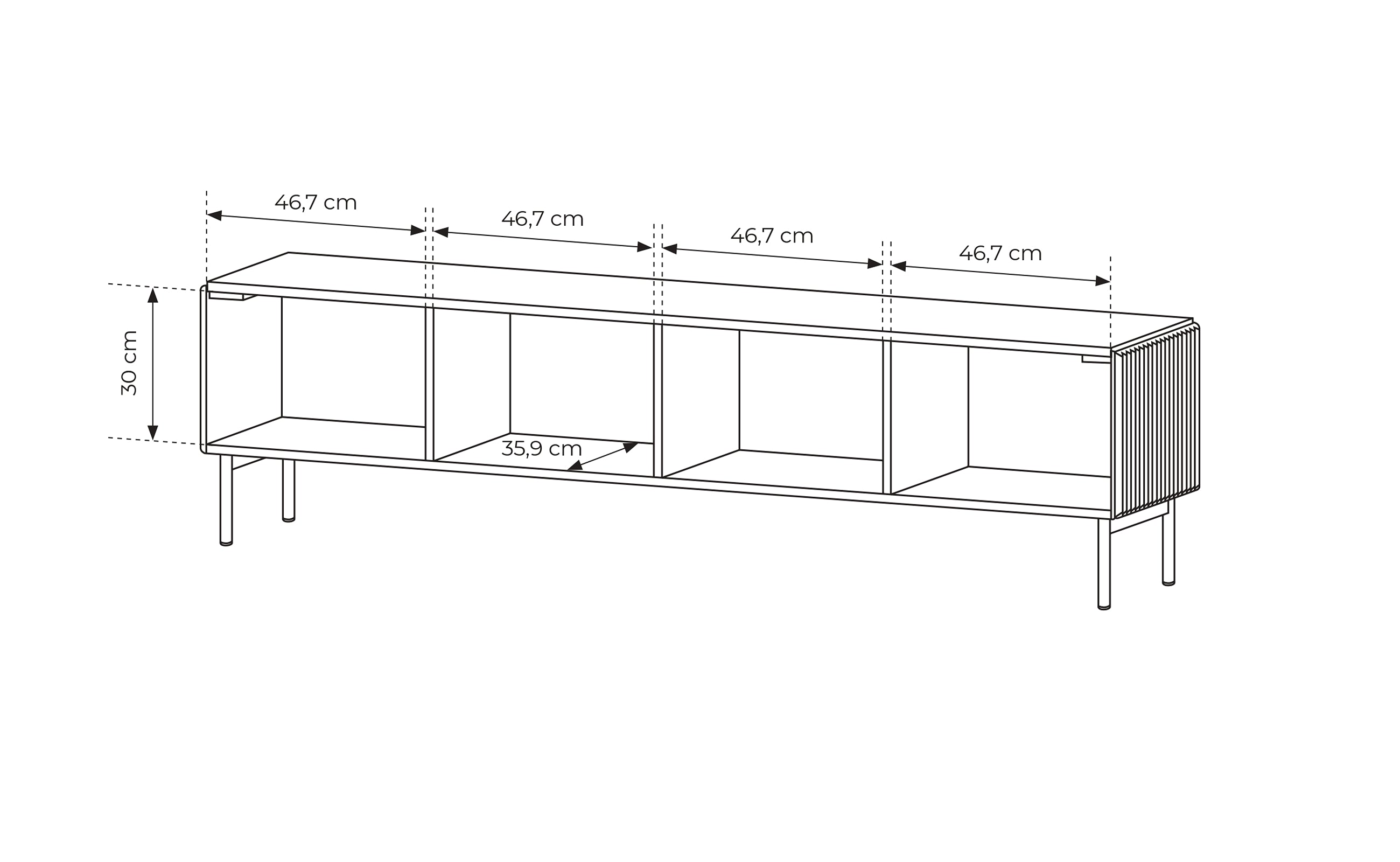MUTI 4D Tv-bord