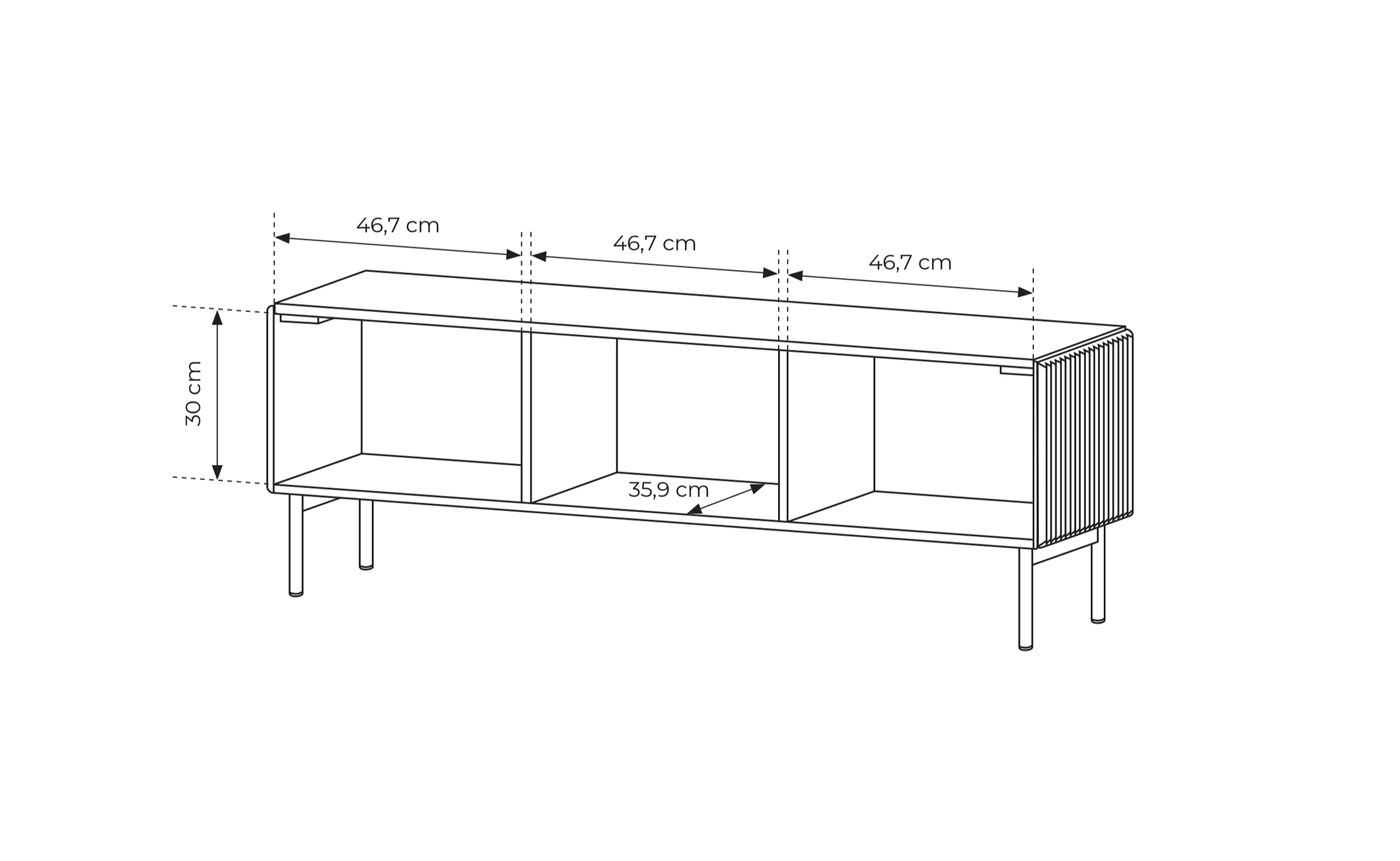 MUTI 3D Tv-bord