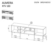 ALMERA TV-bord