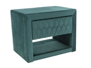 AZURRO velvet sengebord