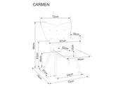 Carmen Raven Spisebordsstol