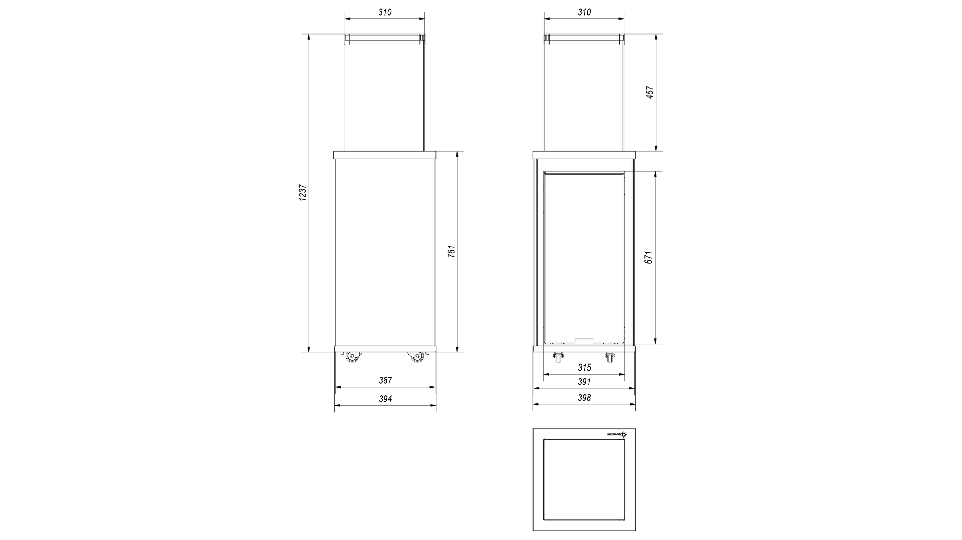 PATIO GAS PEJS SORT - MINI
