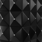 EGZUL Swarovski - sort mat